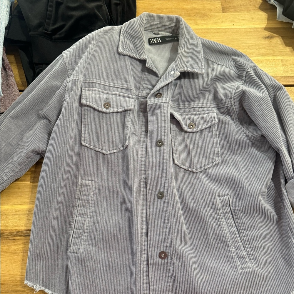 Zara Charcoal Corduroy Jacket